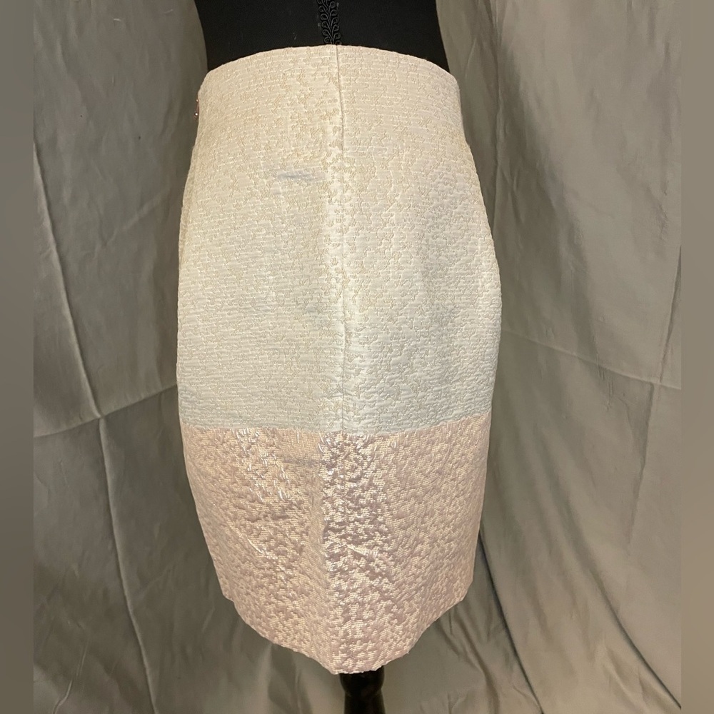 NWOT Ted Baker Cream and Pink Skirt - Picture 5 of 12